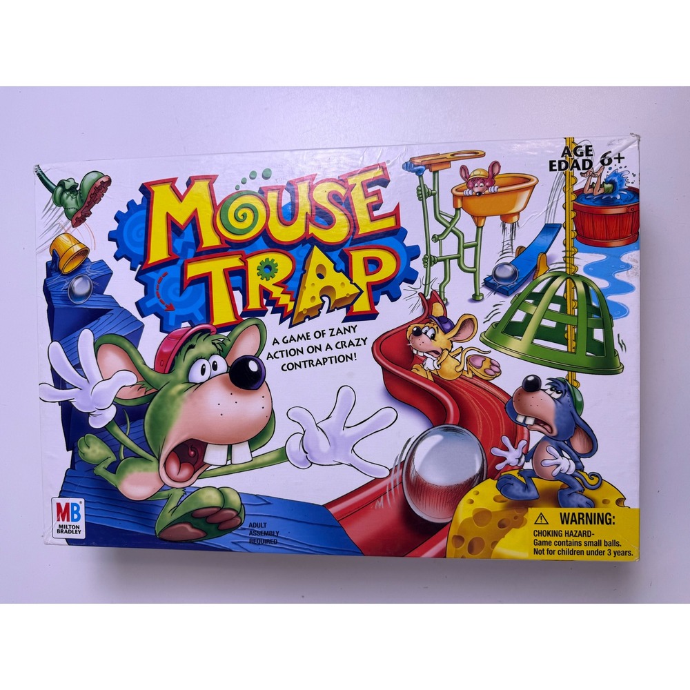 Milton Bradley‎ Mouse Trap Board Game 2005 Edition Hasbro 04657 Complete Classic